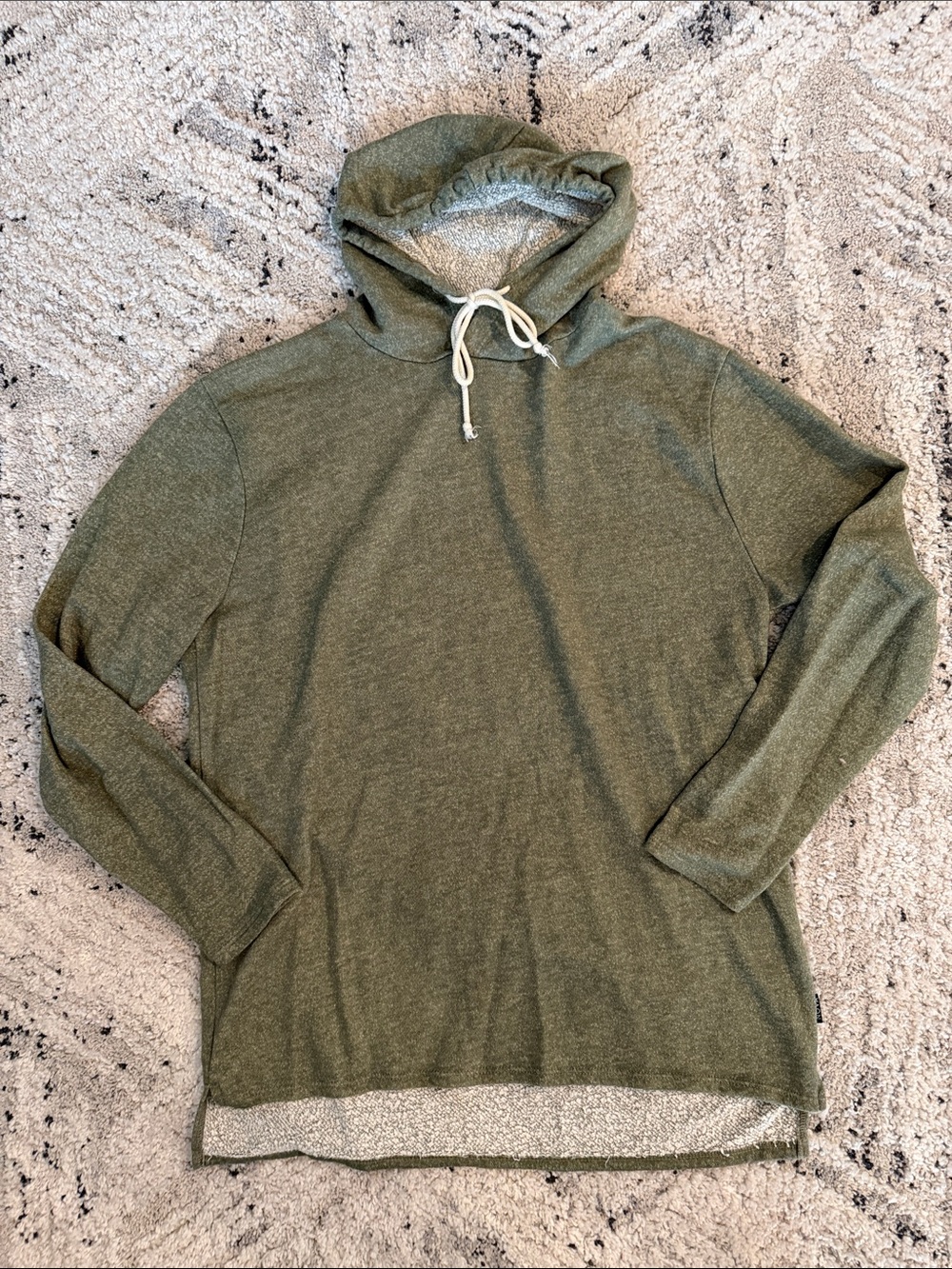 Men's Olive Green Lightweight Hoodie